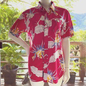 Vans Men's Small Arachnifloria Short Sleeve Button Down Shirt